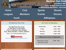Tablet Screenshot of martinezgunclub.net